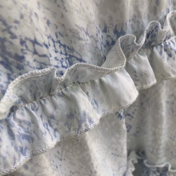 white and blue snakeskin mini dress - Picture 5 of 7